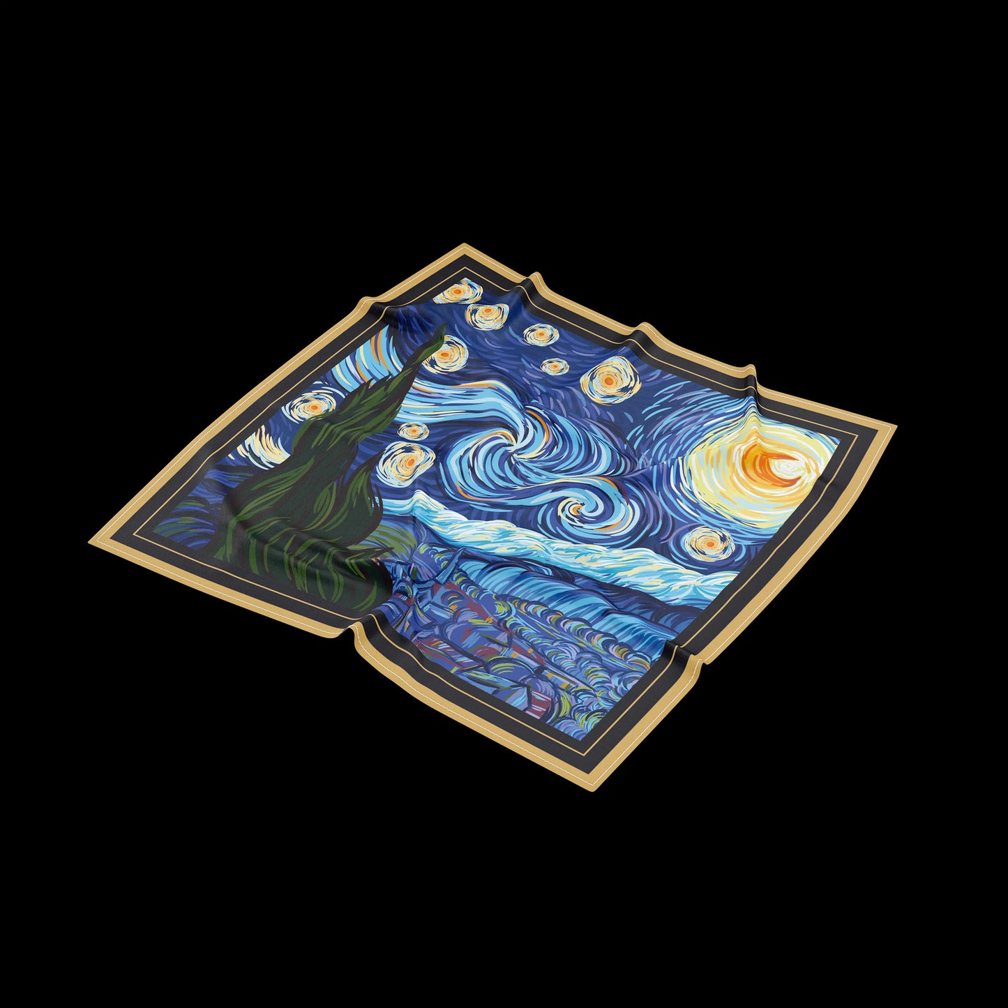 Silk Scarf "Starry Night"