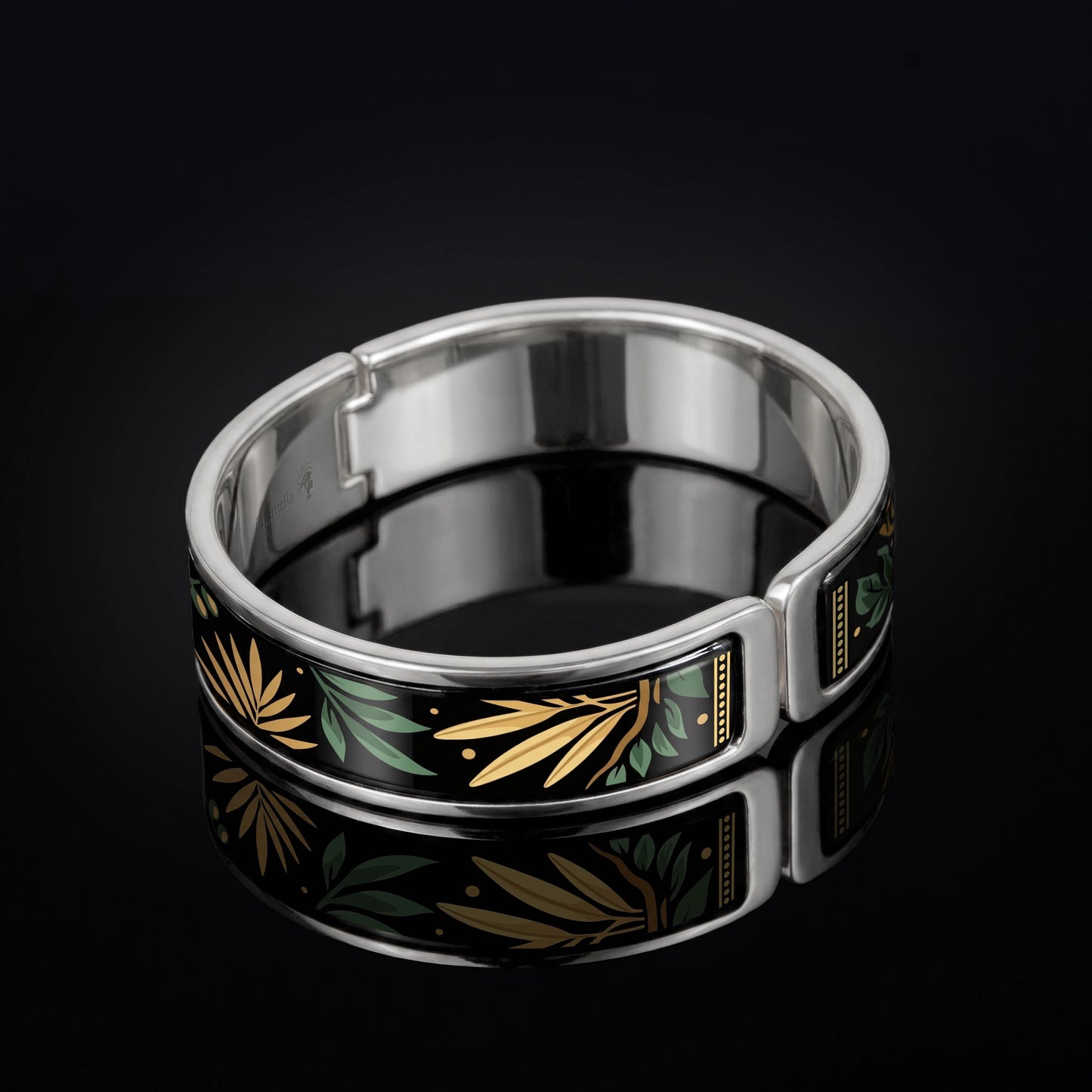 Enamel gold bracelet "Selva Dorada"