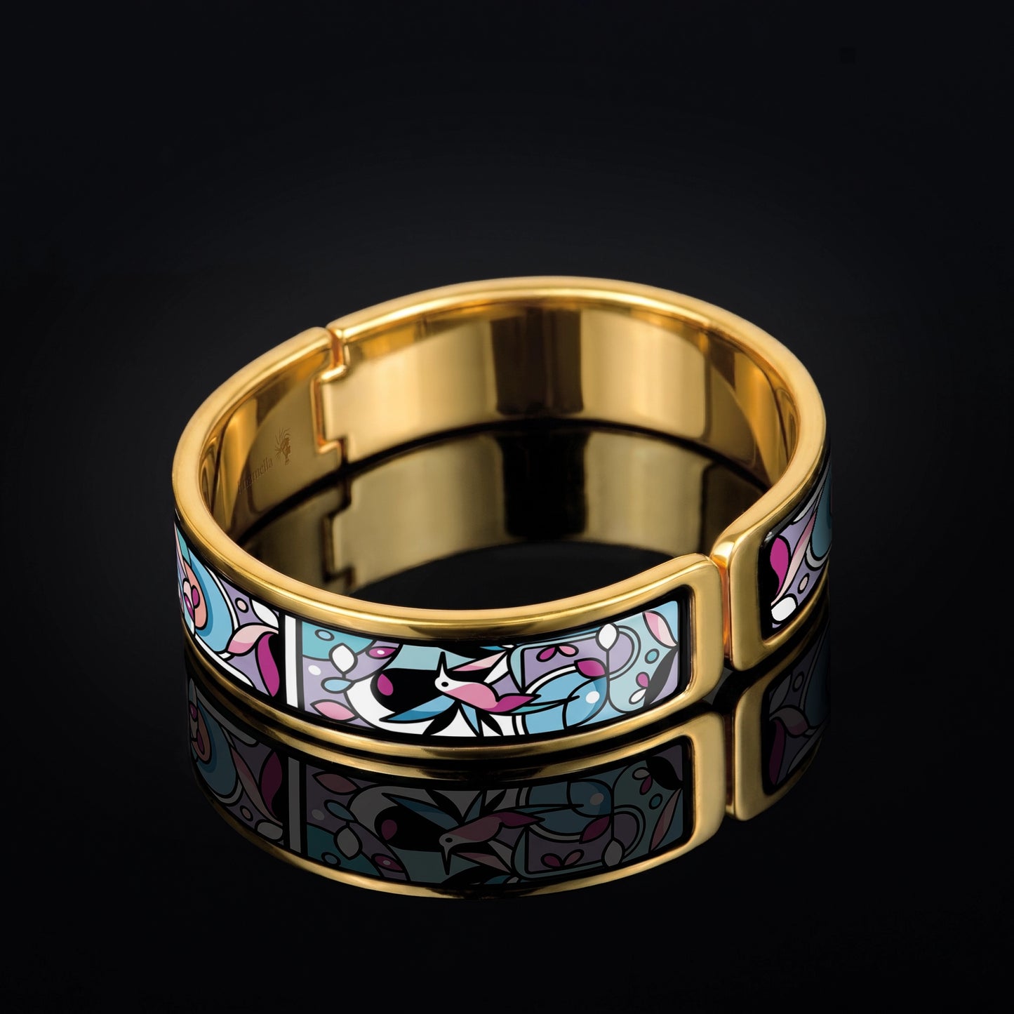 Enamel Gold Bracelet "MuseGem"