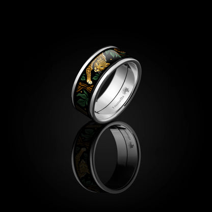 Enamel Gold Ring "Selva Dorada"