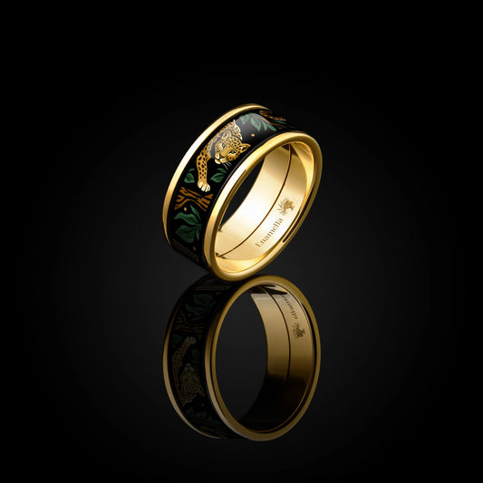 Enamel Gold Ring "Selva Dorada"