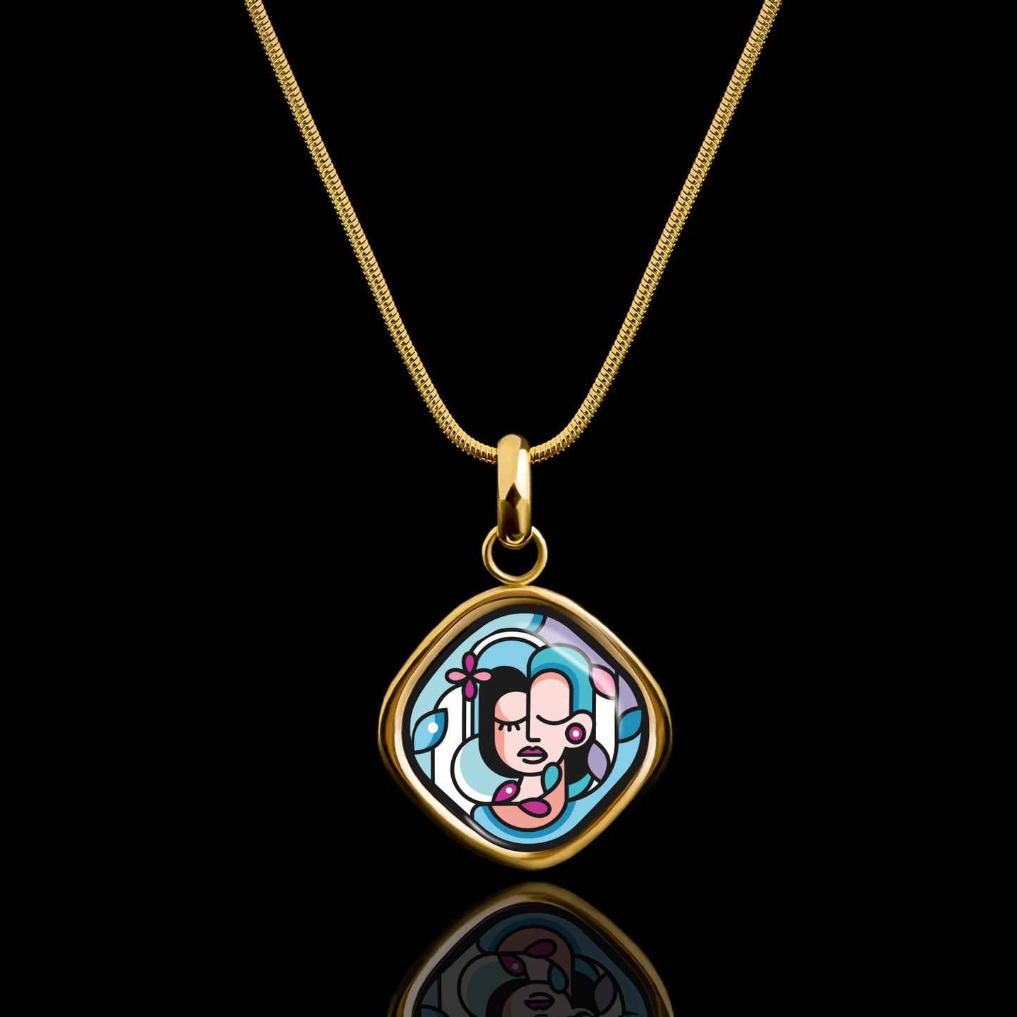 Enamel Pendant "MuseGem"