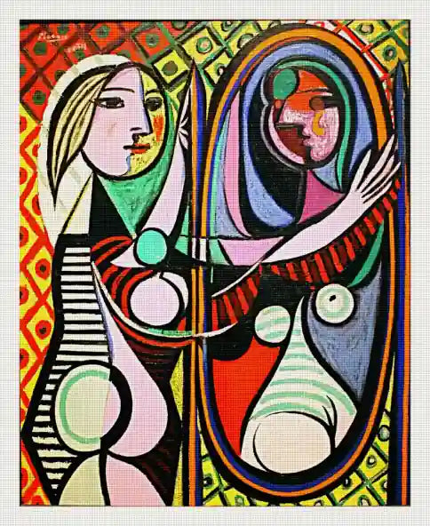 Pablo Picasso's masterpiece "Girl in front of the mirror"