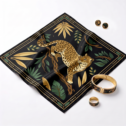 Silk Scarf "Selva Dorada".Pre-order only.