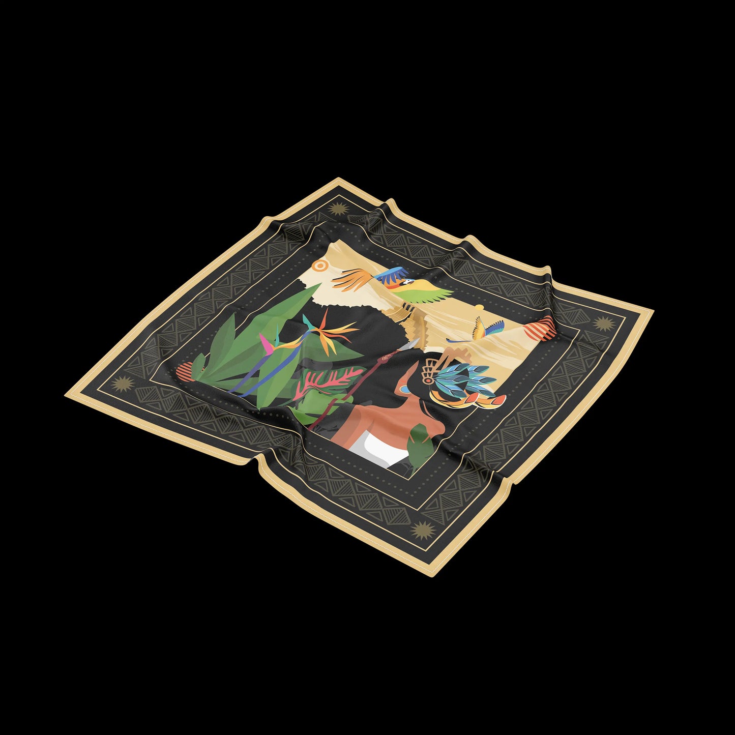 Silk Scarf "Maya woman"