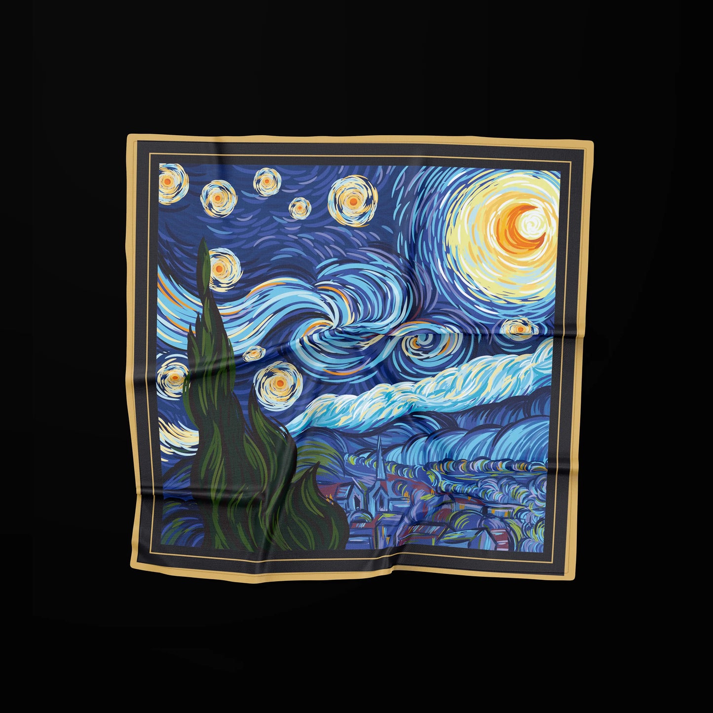 Silk Scarf "Starry Night"