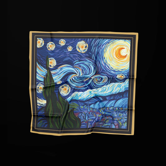 Silk Scarf "Starry Night"