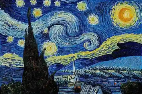 Van Gogh's masterpiece "The Starry Night"