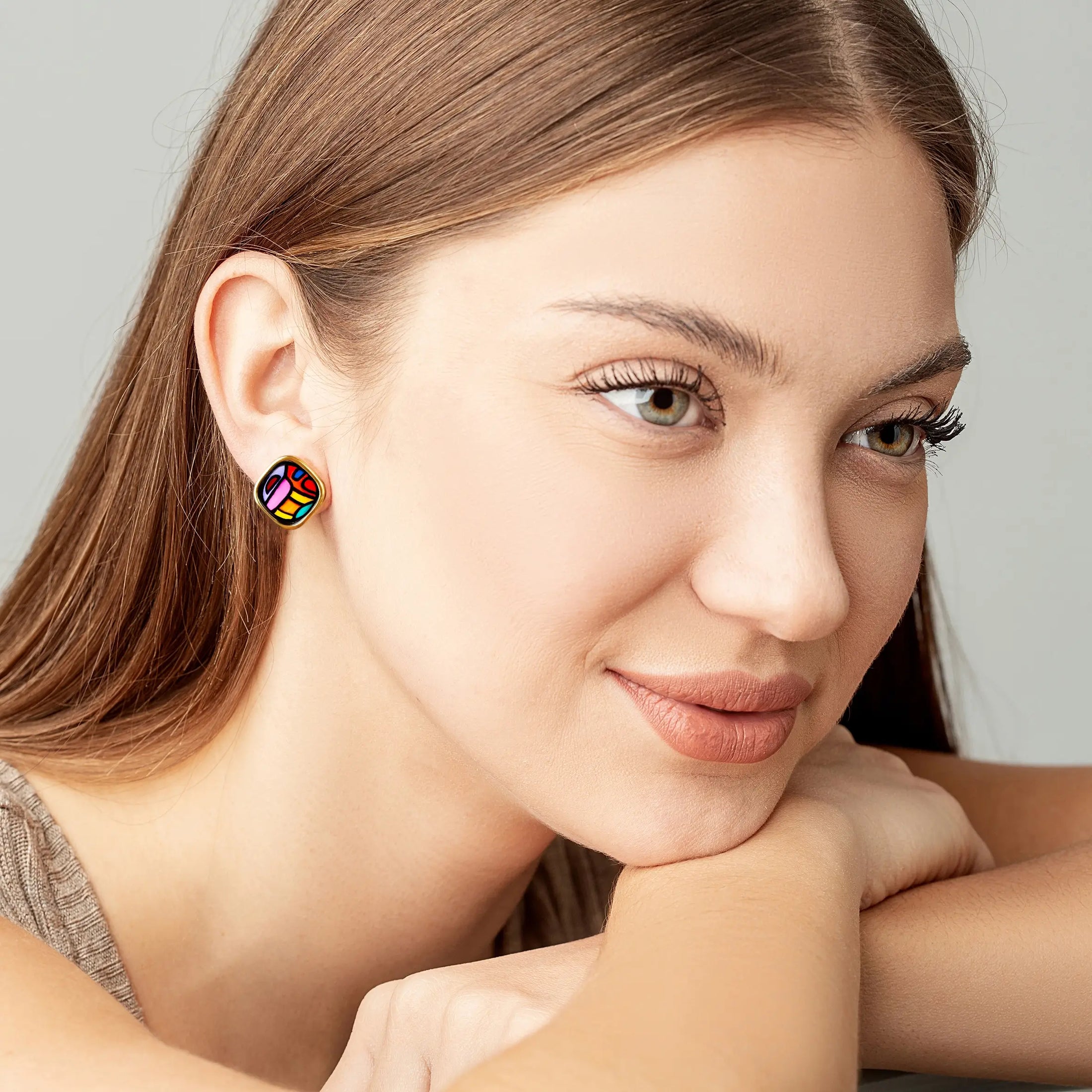 Earrings from the Spanish Nights collection on a girl